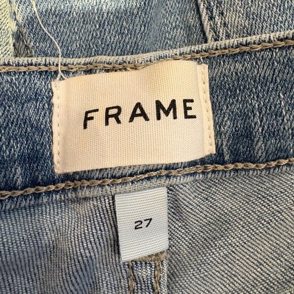 Frame Le Garcon Jeans in Jadite Wash Blue Women's Size 27 In Excellent Condition - Picture 3 of 7